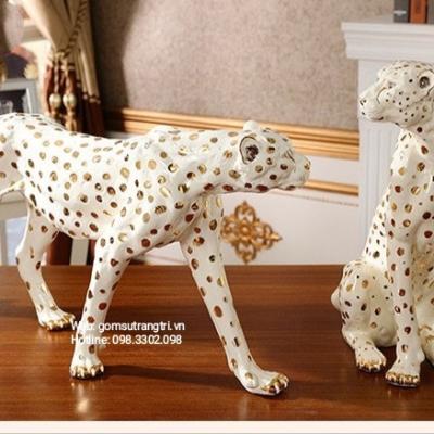 tượng sứ, tượng trang trí,tượng báo đốm, tượng trung quốc,